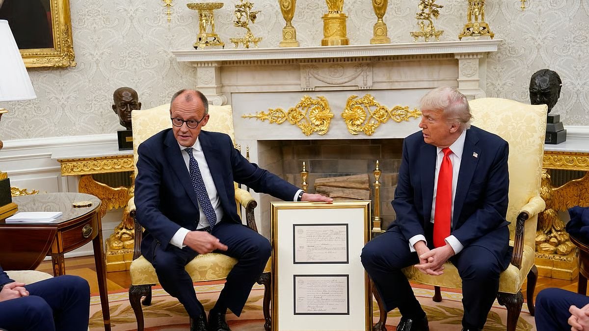 The surreal vassalage of the German chancellor before Trump