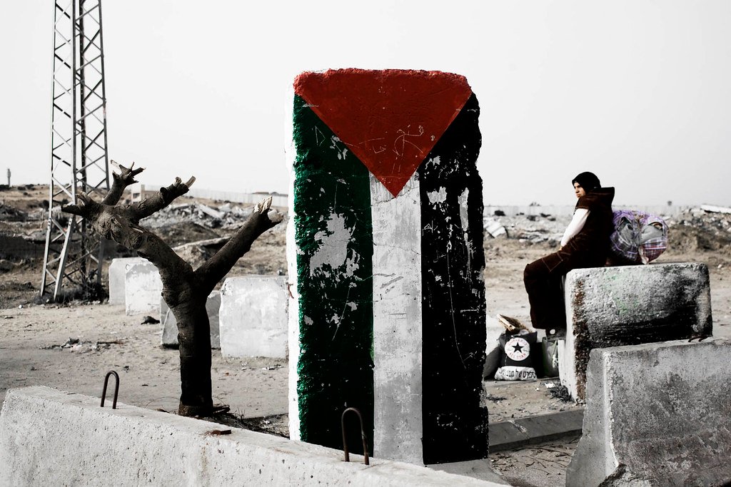 No-mans land Gaza to Israel