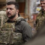 Ukrainian President Zelenskyy Views Destruction in Kharkiv